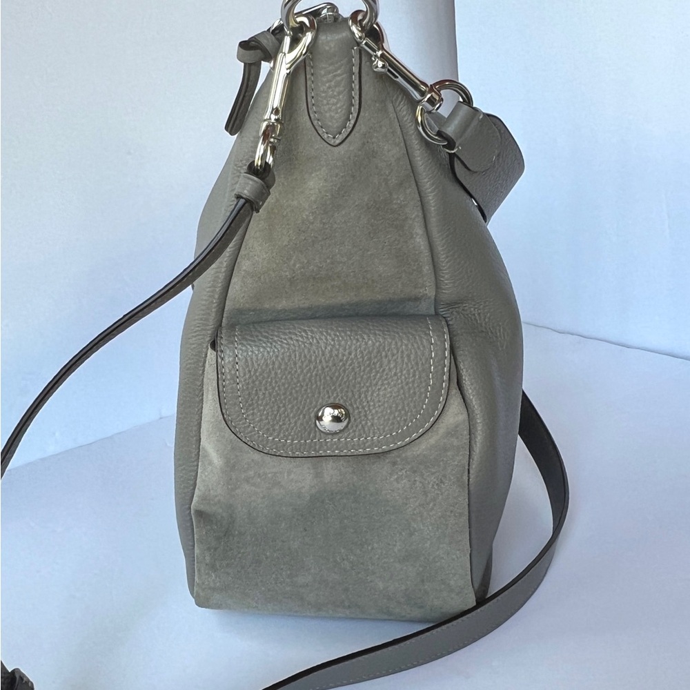 Coach Grey Leather Penny Shoulder Bag - Picture 9 of 16